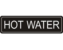 Etiketten voor Heetwaterdispenser Pompkan - Duurzaam Warm Water Label