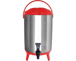 Geïsoleerde Drankdispenser RVS - 8 Liter Thermoskan met Tap voor Warm & Koud