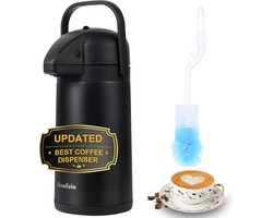 Grote Geïsoleerde Thermoskan met Pompsysteem - 1.8L Warme en Koude Drank Dispenser