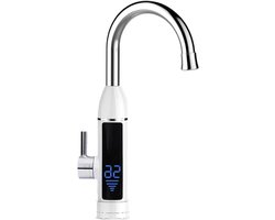 Instant Hot and Cold Water Dispenser Faucet Keuken Elektrische Boiler Instant Warmwaterkraan, Kraan Kachel Koude Verwarming Kraan, Tankless Doorstromers(WITH RLER)