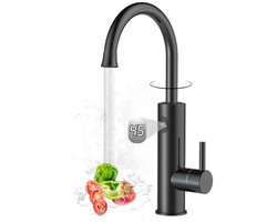 Instantaneous Hot Water Tap 3200W with LED Display and 360° Rotation