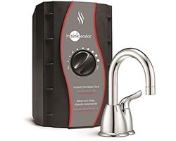 Instapbare instant warmwaterdispenser met roestvrijstalen tank