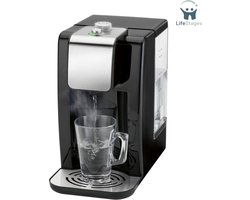 LifeStages - Warmwaterdispenser - Waterdispenser - 100 °C in ca - 3 Seconden - Variabele Temperatuurinstelling Van 45 °C Tot 100 °C - Capaciteit Tot 2,2 Liter - Roestvrijstalen Inzetstuk - PC-HWS 1168 Snel - Roestvrij Staal En Zwart