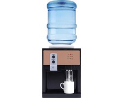 Quvo® Koudwater Dispenser - Koud water - Watermachine Met Verwarmingsfunctie - Waterkoeler - Watercooler - Waterdispenser - Voor Thuis of Kantoor -Bruin -36cm x 24cm x 27cm