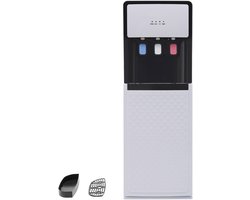 Quvo® Proffesionele Koudwater Dispenser – Koud & Warm water - Watermachine - Waterkoeler 500 Watt- Watercooler - Waterdispenser - Voor Thuis of Kantoor- Wit- 31cm x 30cm x 93cm.