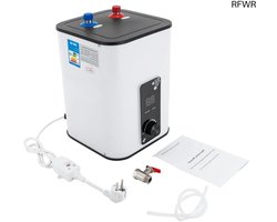 RFWR® 8 liter elektrische warmwaterboiler met digitaal display - snel opwarmen voor keuken en badkamer