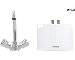 RFWR® Hydraulische mini-boiler met kraan voor wastafel - 3,5 kW, drukloos, energiezuinig