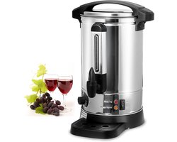 RVS Glühwein Kettle met Thermostaat en Tapkraan - Warme Dranken Dispenser