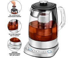 SCH® Waterkoker glas - Waterkoker - Zilver- 17 cm x 1 cm x 1 cm