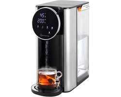 Sommertal HW400 heetwaterdispenser Businessline, XXL-versie met afneembare 4L-tank, instant heet water 45-100°C, touchdisplay, babyvoeding, waterdispenser met compact ontwerp
