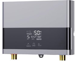 Thuys – Ownant Doorstroomboiler – 6000 W – 220 V – Instant Boiler – Mini – Doorstroomboiler – Met LED Temperatuurweergave – Zilver