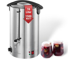 Warme dranken- en glühweindispenser 16 liter - Elektronische temperatuurregeling tot 100°C - 1500 Watt