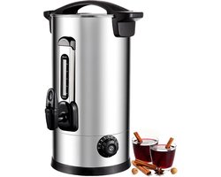 Warmhoudkan 8L RVS - Drankdispenser met Tap, Thermostaat 30-110°C