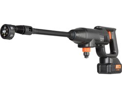 Accu Hogedrukreiniger, 40 Bar - 4,2 L/Min - Handzaam Ontwerp Met 4,0 Ah Accu - 6-In-1 Mondstuk - voor Auto, Terras En Planten