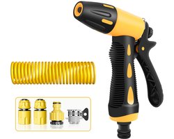 Auto hogedruk waterpistool - 15m Waterleiding - Hogedrukreiniger - Slangtuit - Tuinslangaansluiting - Hogedrukreinigerlans Met Slang - Hogedrukreinigerpistool - Geschikt Voor Huishoudelijk Gebruik, Autowasstraat, Tuinreiniging