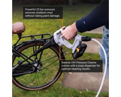 Batavia 18V Nexxforce Accu Drukreiniger Incl. 4.0Ah Accu & Snellader