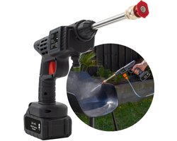 BluMill Hogedrukspuit - Draadloze Hogedrukreiniger - Inclusief Accu en Draagkoffer - 6-in-1 opzetstuk