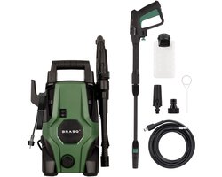 BRASQ Hogedrukreiniger - Terrasreiniger - Hogedrukspuit - 1400W - 105 bar - 426 L/H - Complete set