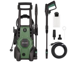 BRASQ Hogedrukreiniger - Terrasreiniger - Hogedrukspuit – 2000W - 150 bar - 468 L/H - Complete set