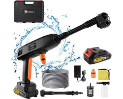 CONENTOOL Accu Hogedrukreiniger - 6-in-1 Multifunctioneel - 21V Accu - 40Bar - Incl. Accessoires en Opbergdoos