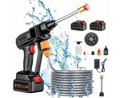 Hogedrukreiniger - Draadloze Hogedrukreiniger - Hogedruk Autowaspistool - Niet gemakkelijk te breken, bestand tegen hoge temperaturen, geen vervorming - Ergonomische handgreep - Grote wateropbrengst - Voor Auto & Tuin & Ramen