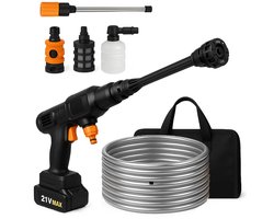 Draadloze Hogedrukreiniger - 7-in-1 Design - 160 bar - Auto & Terrasreiniger - Hogedrukspuit - 21V Accu - Draagbare mobiele reiniger