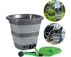 Draagbare Lagedrukreiniger - Emmer, Accu, Pomp - 15L - Draagbare Douche