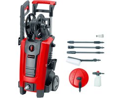 Einhell Elektrische Hogedrukreiniger TC-HP 140 - 1900 W - Max. 140 bar - 420 l/u - Incl. 5m hogedrukslang, pistool, lans, diverse sproeiers, borstel, schuimsproeier en terrasreiniger