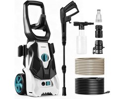 Elektrische Hogedrukreiniger met Schuimkanon en Diverse Spuitstanden - 100 Bar