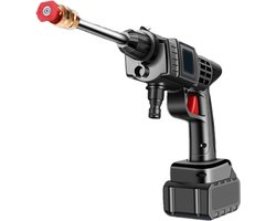 FlexVer® Hogedrukreiniger Accu - Stoomreiniger - Pressure washer - 90 Bar - Zwart