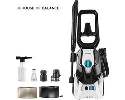HOB Hogedrukreiniger - Terrasreiniger - Hogedrukspuit 2200W - 200 Bar - Verstelbare Spuitmond 180° - Complete Set - Hoge druk