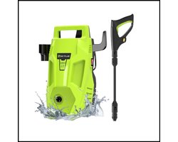 Hogedruk Auto Wasmachine Pistool 6-in-1 Elektrische Tuin Wassen Spuitpistool – 3-in-1 Verstelbare Mondstuk & 7m Slang – Krachtige en Compacte Hogedrukreiniger