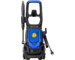 Hogedrukreiniger 1800W – 2030 PSI – 420 L/uur – Max 50°C Warm Water – Total Stop Systeem – 5m Slang – Verstelbare Lance – Met Wielen