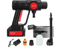 Hogedrukreiniger Accu Hogedrukspuit - Hogedrukreiniger Auto Terrasreiniger of Draadloze Hogedrukreiniger – 30 bar - incl. 21V 15000 mAh accu + acculader