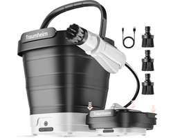 Hogedrukreiniger - Draadloze Hogedrukreiniger met 12L Tank - Opvouwbaar, USB-C, 3 Spuitstukken Hogedrukreiniger - 21V Accu voor Auto, Tuin, Camping, Huisdieren & Buitenreiniging