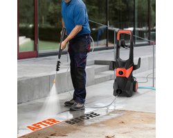 Hogedrukreiniger – Elektrische Hogedrukspuit – Waterdrukreiniger – Schoonmaakspuit – Tuinreiniger – 3000 W Motor – 200 Bar Druk Met 10 Meter Slang