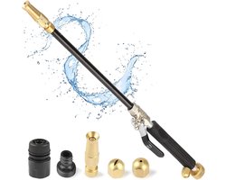 Hogedrukspuit - Hoge Druk Spuit - Plantspuit - Hogedrukreiniger - Tuin - Hogedruk Pistool - Spuitmond - Waterspuit - Opzetstuk Tuinslang - 3 Spuitmond - Zwart