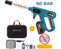 Instava Accu hogedrukreiniger zonder Accu - Geschikt Voor Makita 18v Accu - 6-1 Draadloze Hogedrukreiniger 60bar