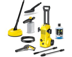 Kärcher Hogedrukreiniger | K 2 Premium Car & Home compleet - Incl. oppervlaktereiniger T 2, Foam Jet - Wasborstel en reinigingsmiddel - 110 bar - Wateropbrengst 360 l/u