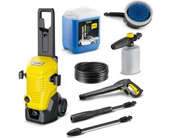 Kärcher Hogedrukreiniger | K 4 Modular Car compleet - Incl. Foam Jet, Roterende wasborstel WB 130 en reinigingsmiddel 5 L - 130 bar - Wateropbrengst 420 l/u