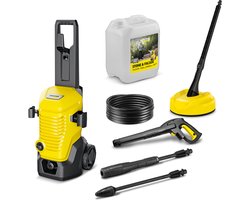 Kärcher Hogedrukreiniger | K 4 Modular Home compleet - Incl. Terrasreiniger T 2 en reinigingsmiddel 5 L - 130 bar - Wateropbrengst 420 l/u
