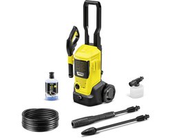 Kärcher K 4 FJ hogedrukreiniger - 130 bar - 420 l/u - 30 m²/u - Luchtgekoeld - Inclusief Foam Jet - Geschikt voor gemiddelde vervuiling op auto's, paden en oppervlakken rond het huis