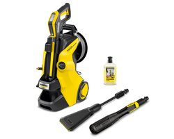 Kärcher K 5 Premium Smart Control Flex eco!Booster Hogedrukreiniger - 145 bar - 500 l/u - 40 m²/u - Slanghaspel - App bediening - Geschikt voor oa. auto - terras - fietsen - motoren - tuinset en gebieden rondom huis