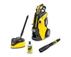 Kärcher K 7 Smart Control Flex Home Hogedrukreiniger - PremiumFlex hogedrukslang - 180 bar - 600 l/u - 60 m²/u - T 7 Plus Terrasreiniger - Reinigingsmiddel - Boost modus - App bediening