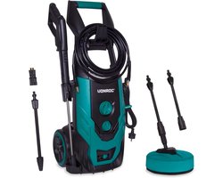 Krachtige Hogedrukreiniger 2200W - 170 Bar met Terrasreiniger en Tanks
