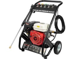 Krachtige Hogedrukreiniger op Benzine - 190 Bar - Ideaal voor Terras, Auto en Stoomreiniging