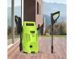 Lanoba - Hogedrukreiniger V25-2 – 3000W – 200 bar – Duurzame inductiemotor – Incl. 7m slang - Slanghaspel - Terrasreiniger - Reinigingstank