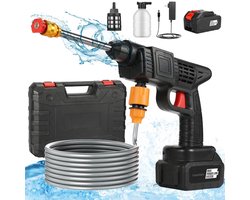 Lopoleis Draadloze Hogedrukreiniger – Hogedrukspuit – 35 Bar – Terrasreiniger – Hogedrukreiniger Accu – Inclusief 96V Accu en accessoires