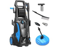 Lugia Hogedrukreiniger Pro - 185 bar - 2200W - 550 L/H - Bundel Pakket met Terrasreiniger - Roterende Borstel en Turbo spuitmond