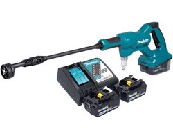 Makita DHW 180 RG accudrukreiniger 18 V 24 bar + 2x accu 6.0 Ah + lader